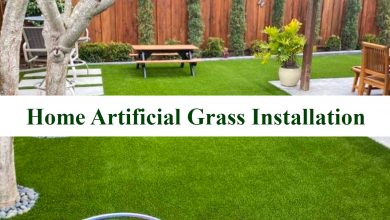 artificial lawn installation