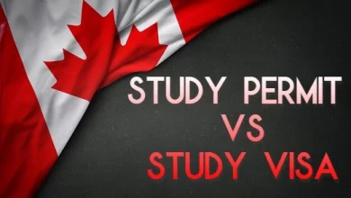 Difference between Study permit and Study visa for Canada