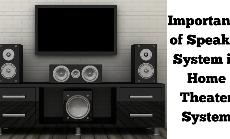 Importance of Speaker System in Home Theater System